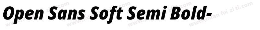 Open Sans Soft Semi Bold字体转换